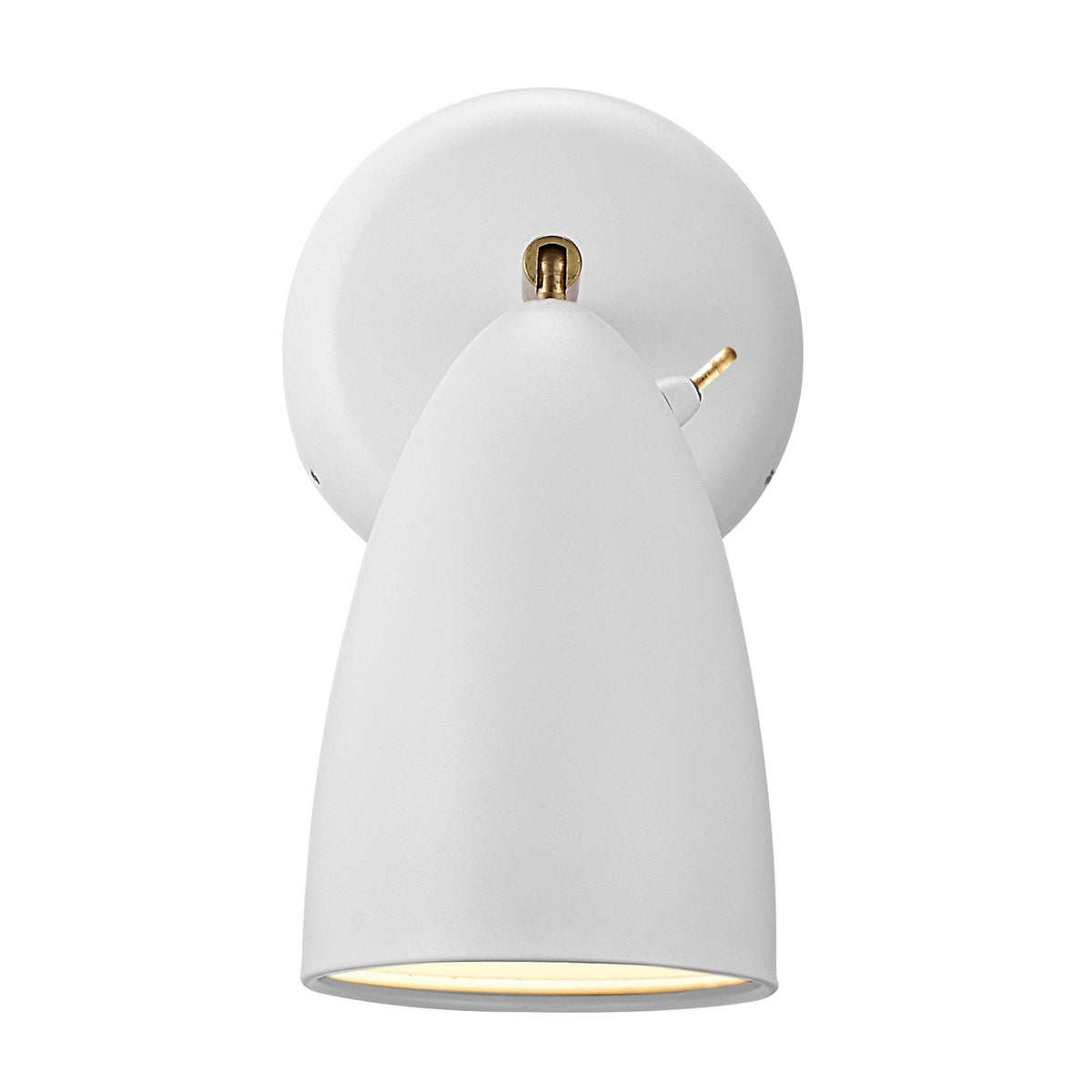 DFTP By Nordlux Nexus 2.0 Nordic Plugged Wall Light in Telegrey and White with Brass Detail