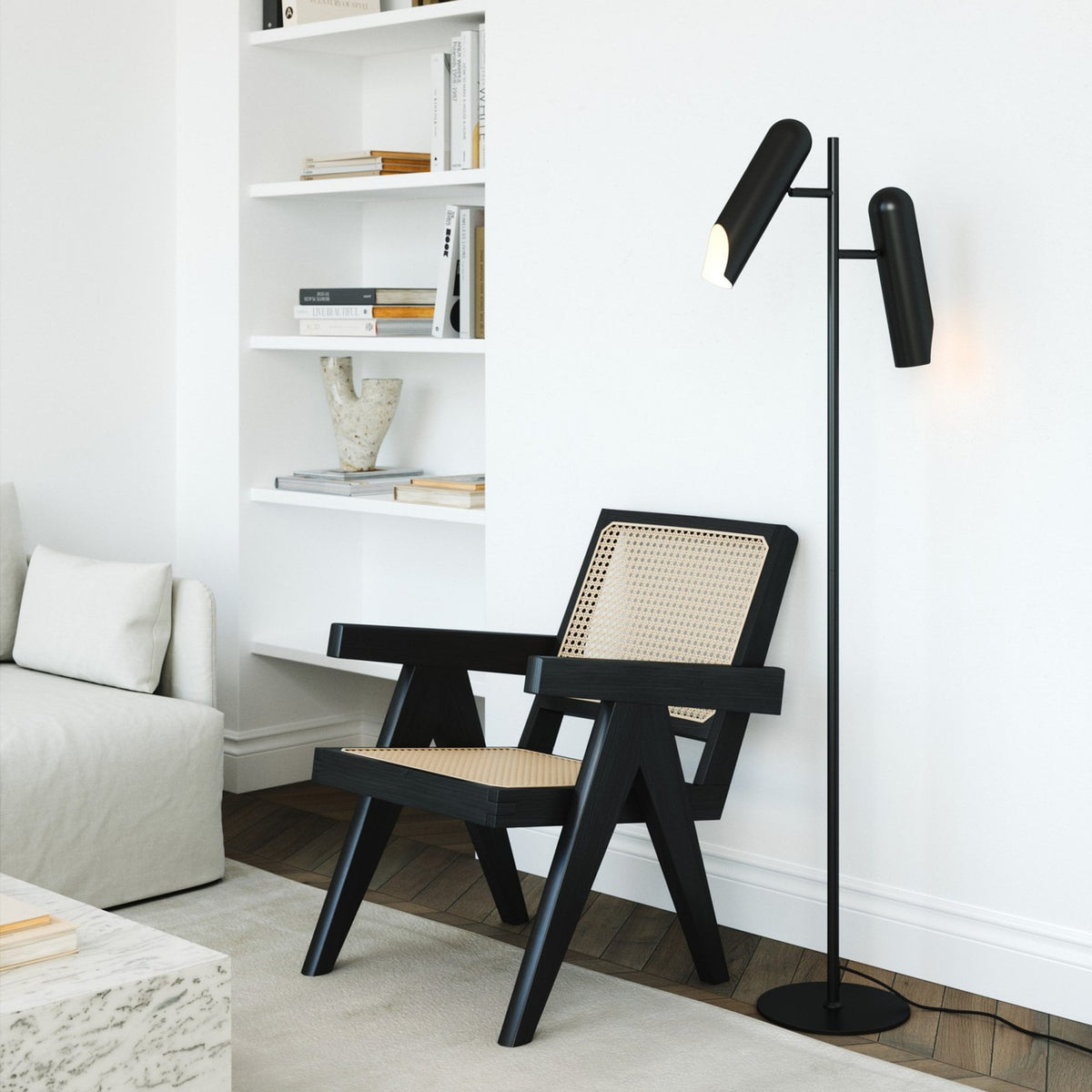 Rochelle Adjustable Floor in Matt Black