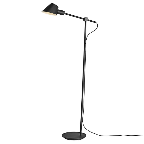 Stay Adjustable Floor Lamp in Matt Black