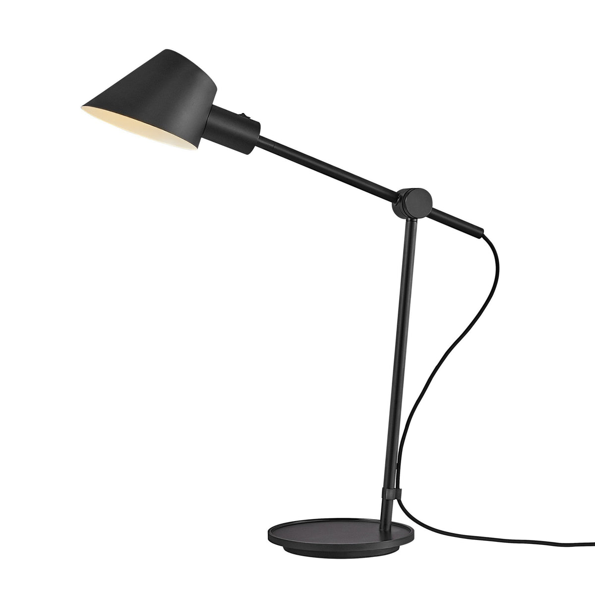 Stay Adjustable Table Lamp in Matt Black