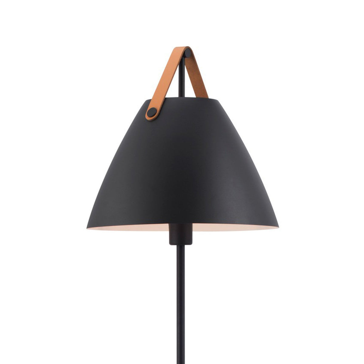 DFTP By Nordlux Strap Floor Lamp in Black with Leather Detail