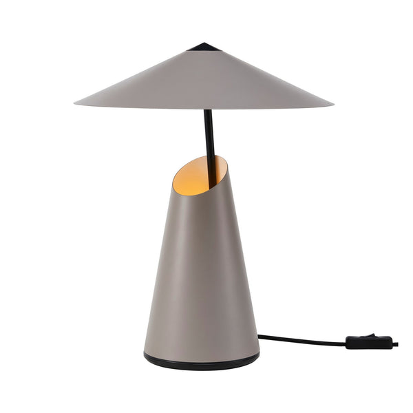 Taido Geometric Table Lamp in Brown