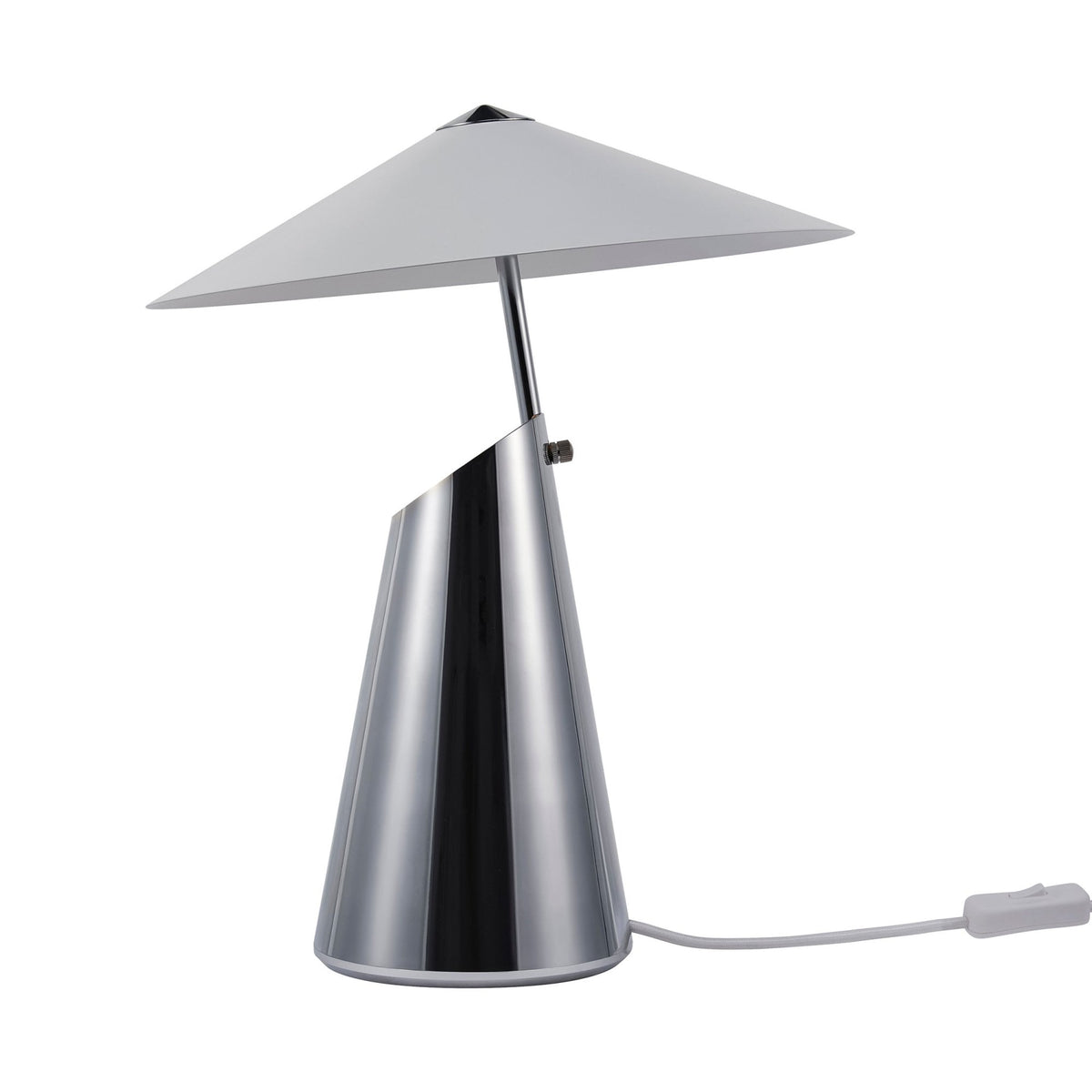 Taido Geometric Table Lamp in Chrome