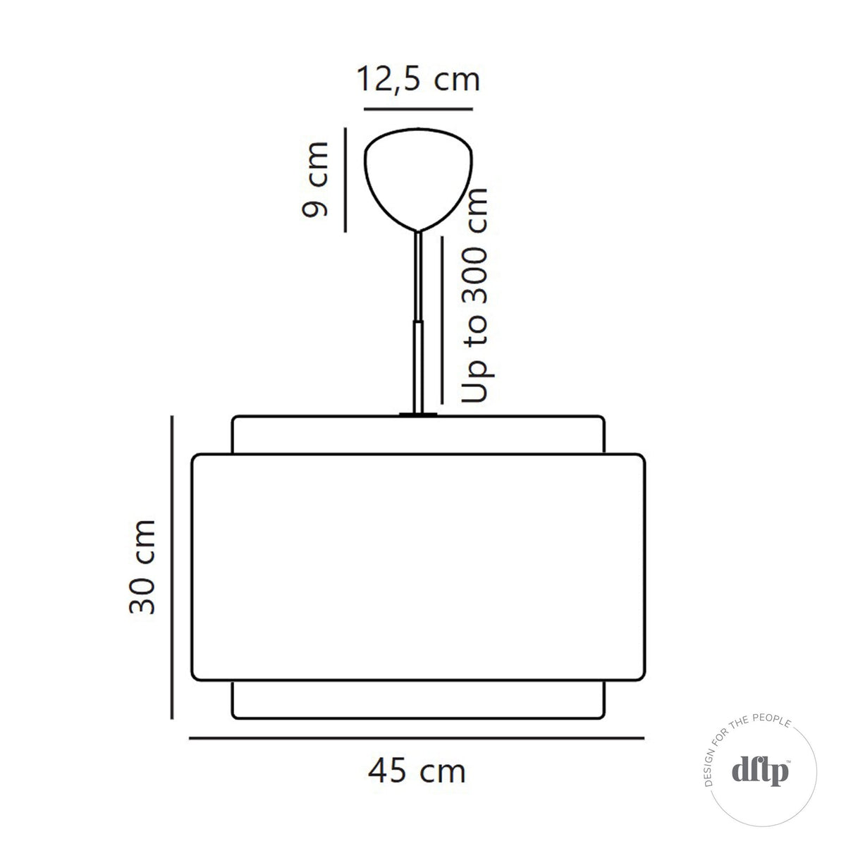 Takai Pendant In Beige Fabric & Brass Detail