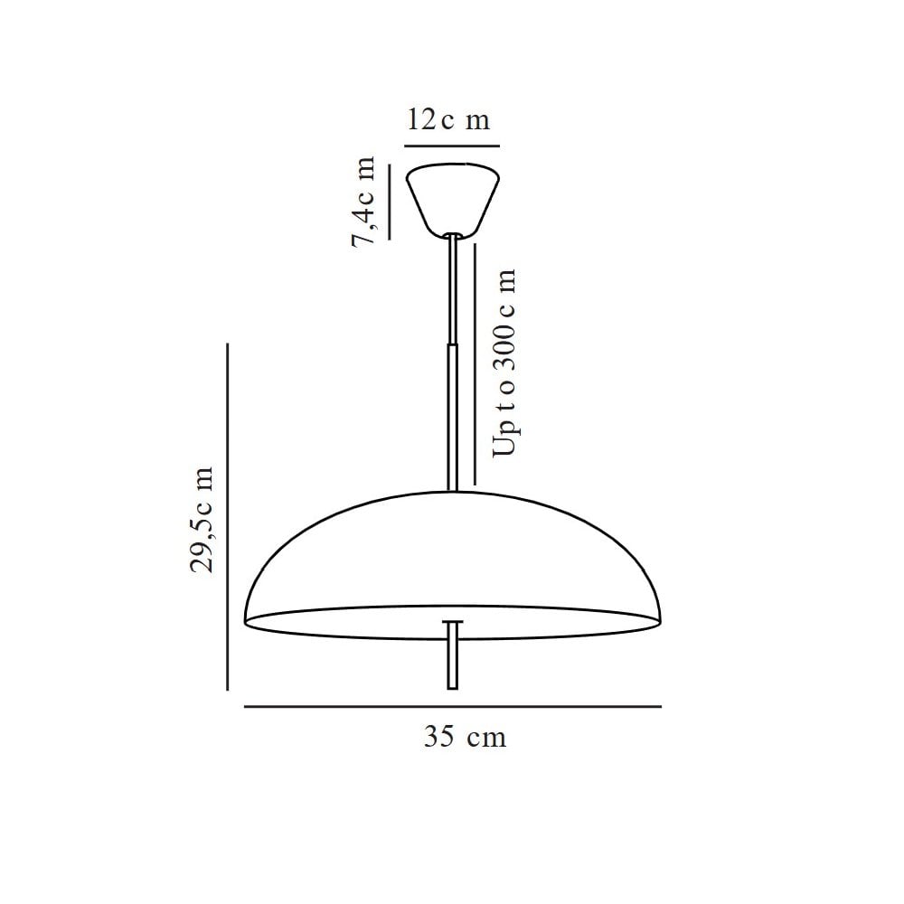 Versale 35 Scandinavian Pendant in Black