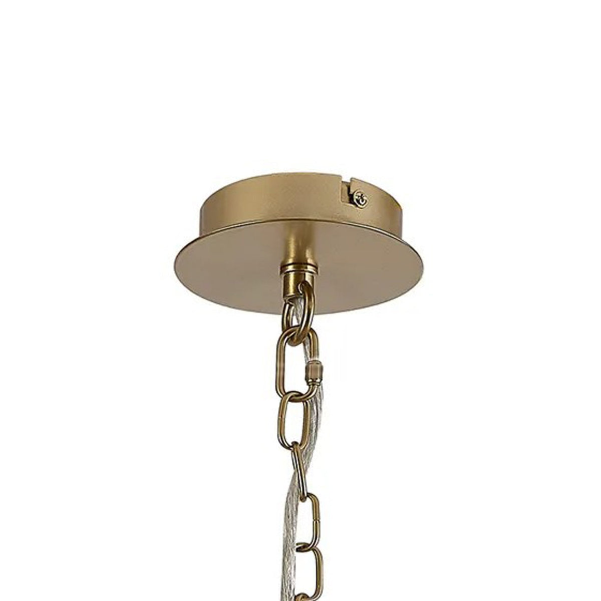 Banyan 60cm 5 Light Pendant in Champagne Gold with Nude Beige & Moonlight Shade