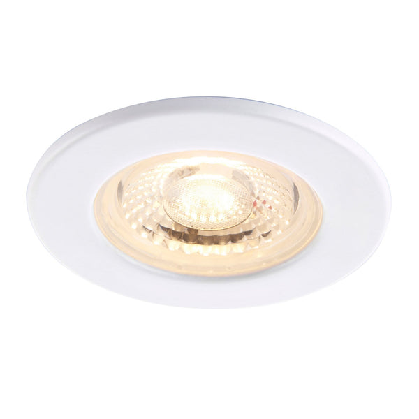 Shield Eco IP65 Fire Rated Dimmable 5W Switchable Colour Temperature LED Downlight in White