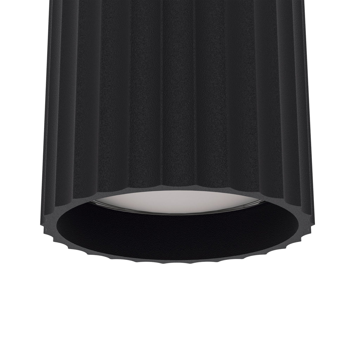 Portillo Modern Ribbed Up and Down Wall Light in Black