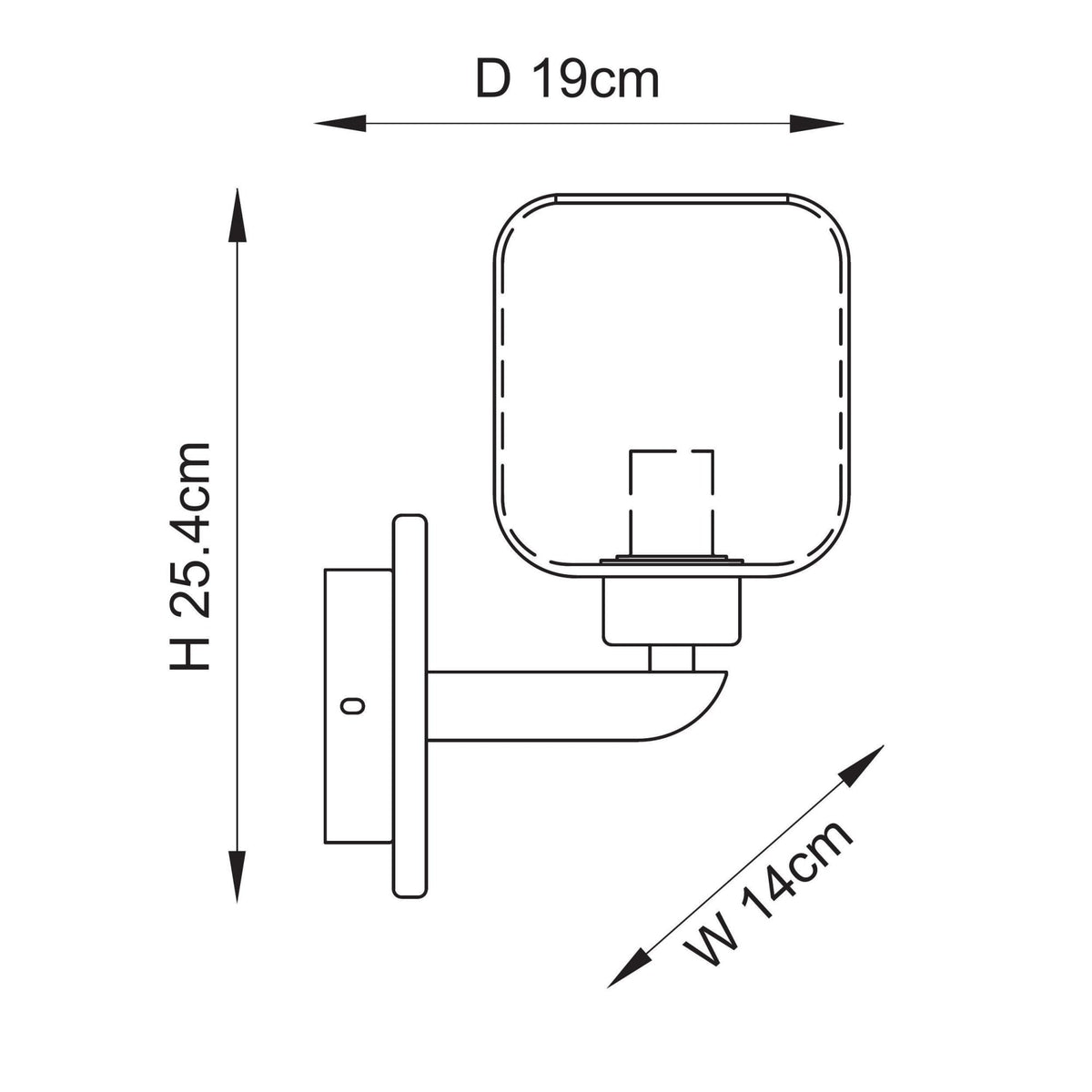 Travi Wall Light in Vintage Brass & Dark Brown Emperador Marble with Clear Glass Shade