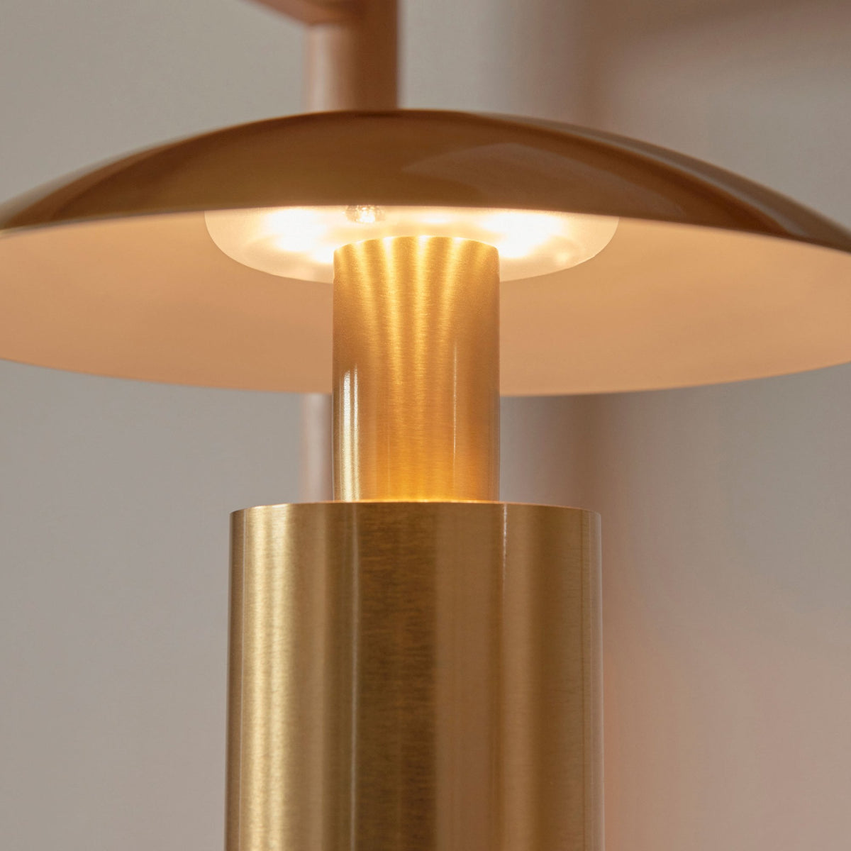 Sunset Rechargeable Table Lamp in Brushed Gold Finish