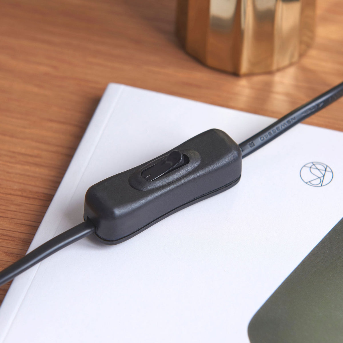 Rise Table Lamp in Antique Bronze with Ikat 16cm Neutral Faux Silk Fabric Shade