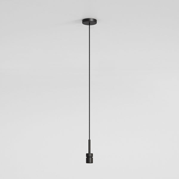 E27 Pendant Suspension Kit 4 In Matt Black