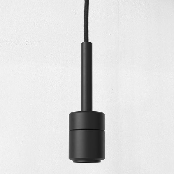 E27 Pendant Suspension Kit 4 In Matt Black