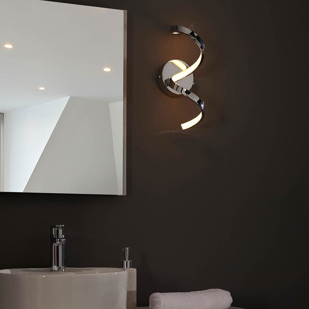 Astral 12w LED IP44 Bathroom Wall Light in Chrome