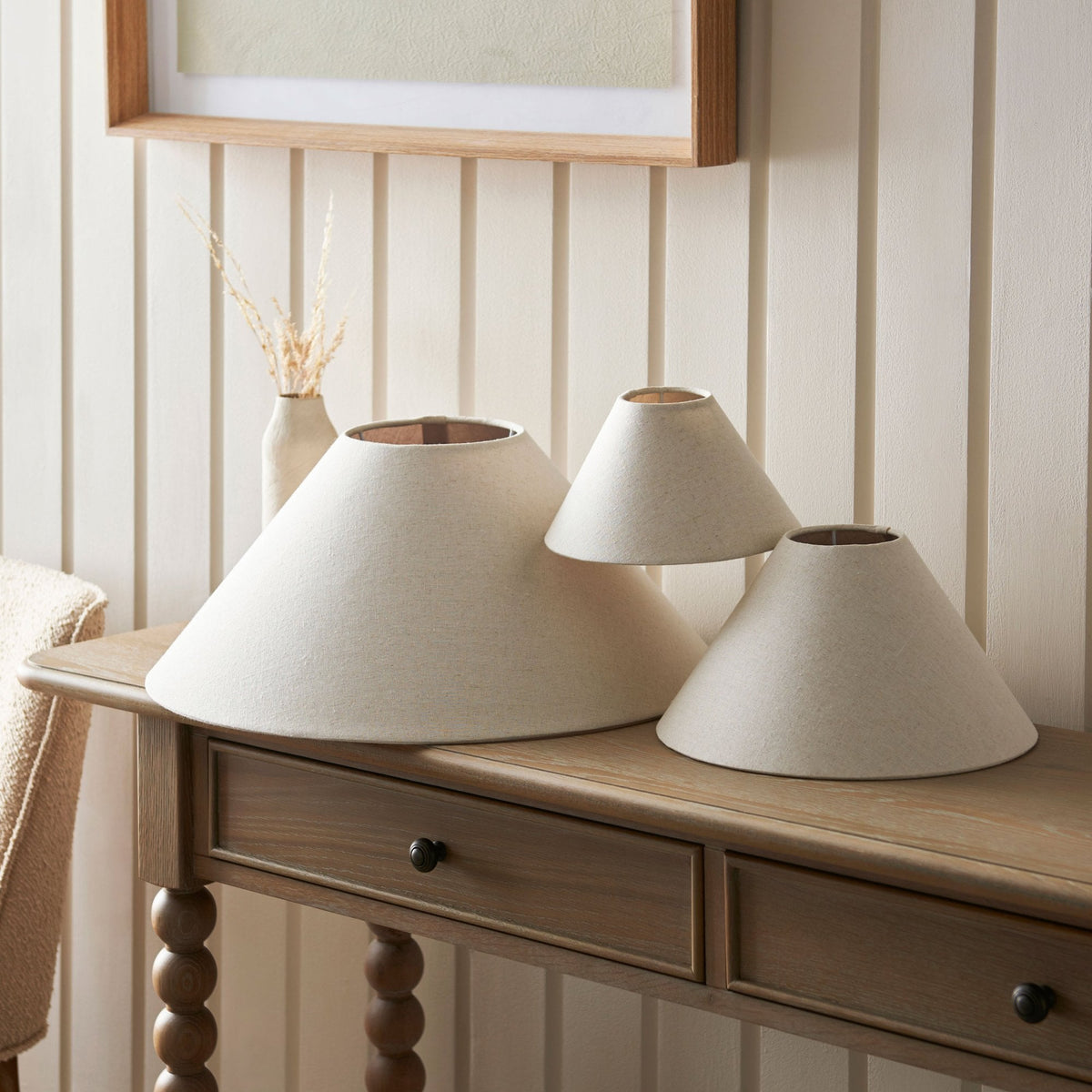 Avalon 31cm Tapered Natural Linen Shade