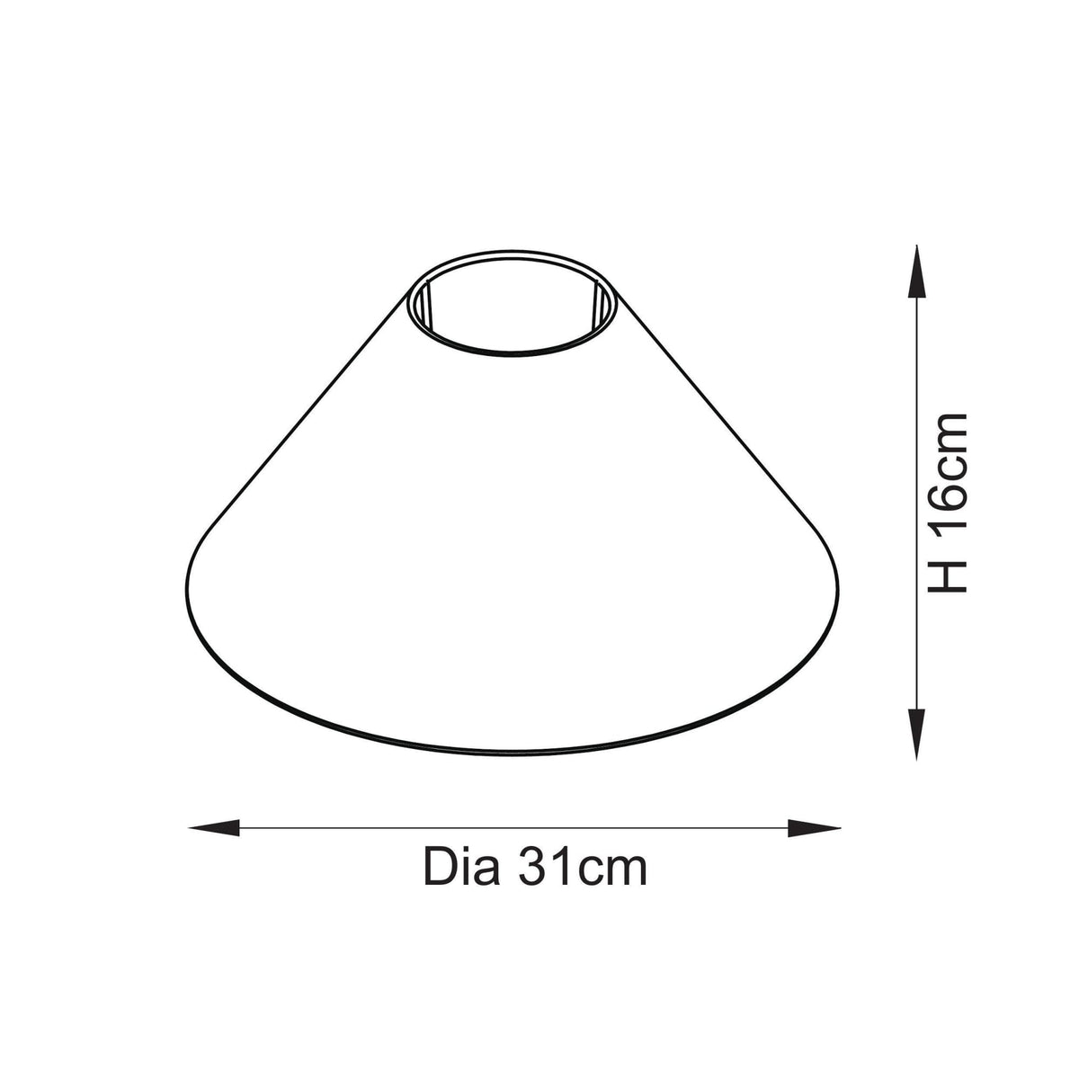 Avalon 31cm Tapered Natural Linen Shade