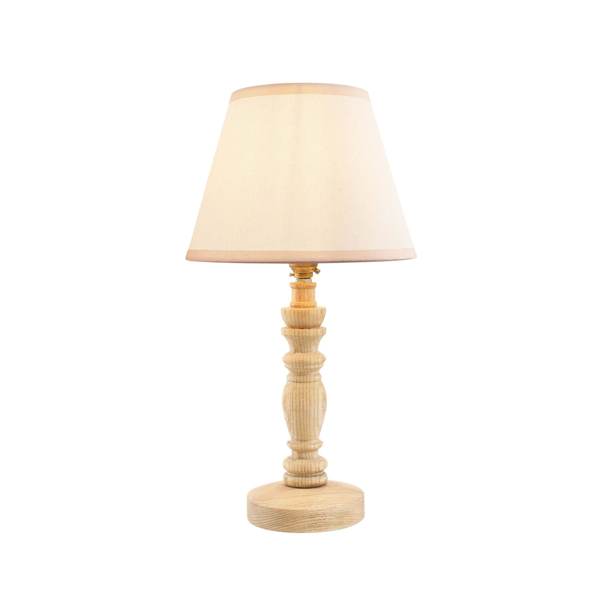Bibury Table Lamp in Natural Ash with 20cm Ivy Shade