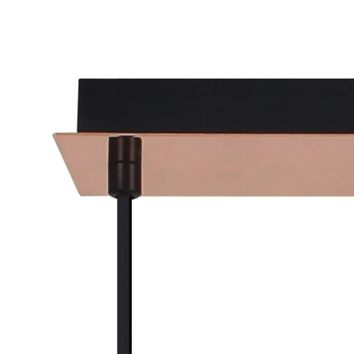 Atherington Pumpkin 4 Drop Linear Pendant in Copper with Opal Shades