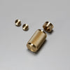1G Dimmer Knurled Detail Kit in Brass