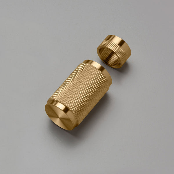 1G Dimmer Knurled Detail Kit in Brass