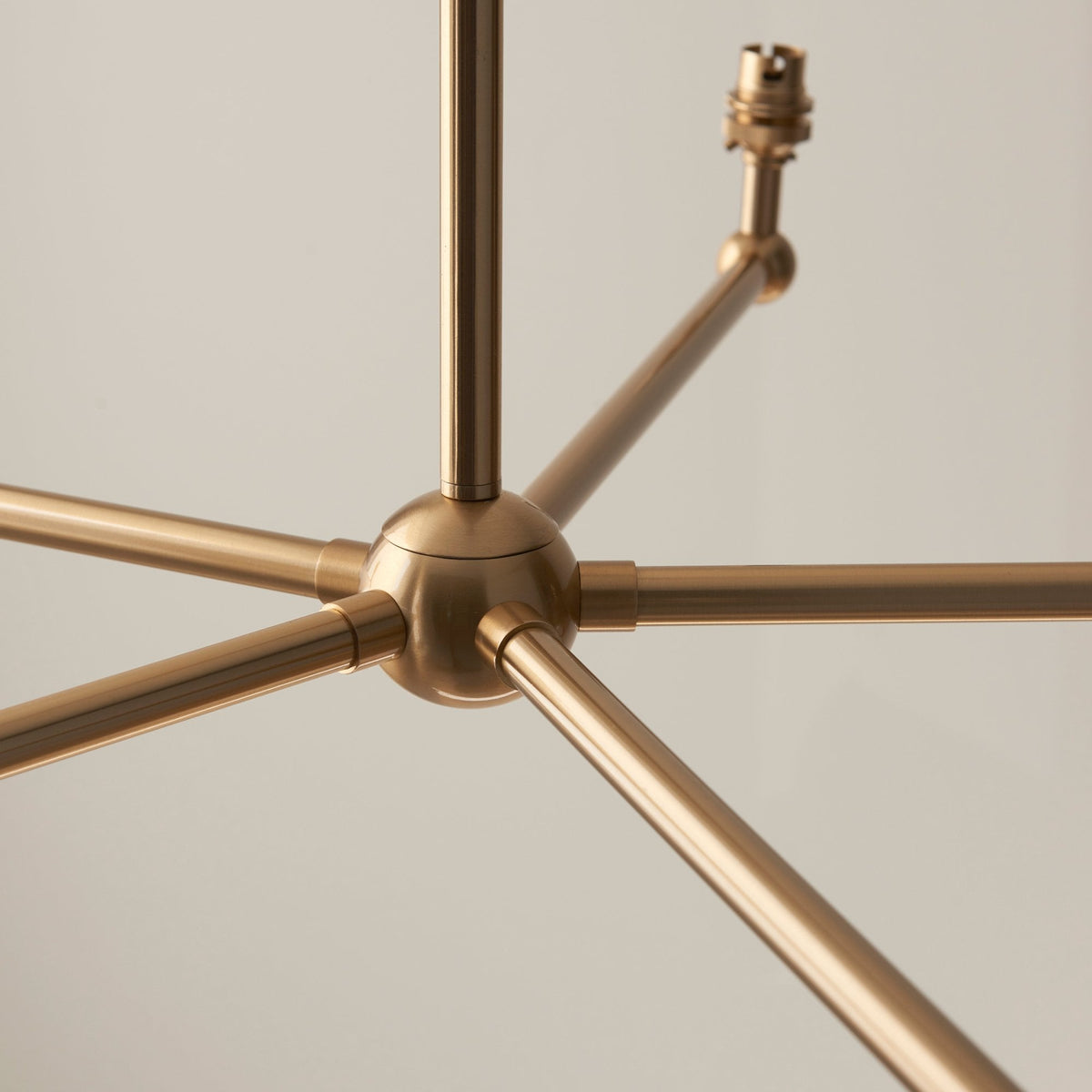 Santiago Five Arm Pendant in Brushed Aged Brass
