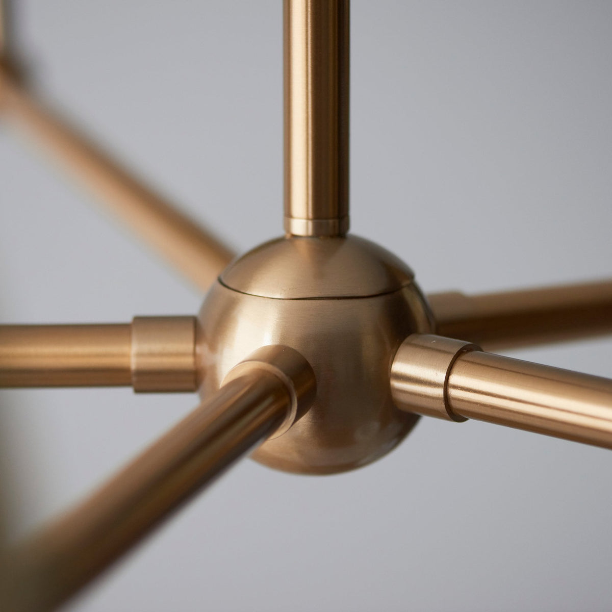 Santiago Five Arm Pendant in Brushed Aged Brass