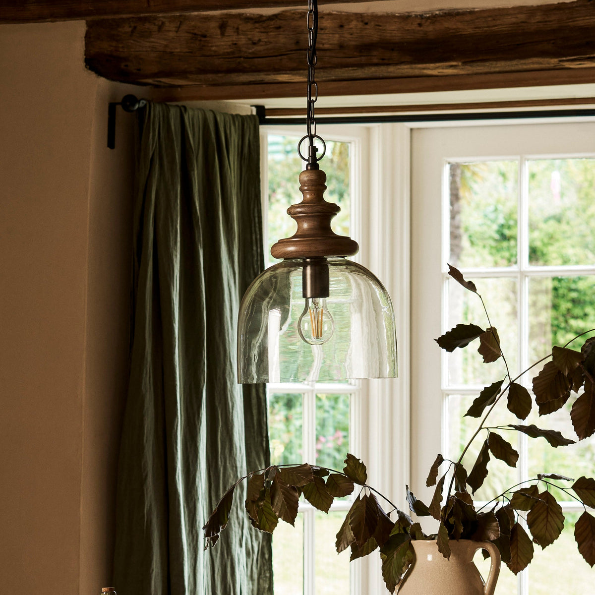 Hardwick Mango Wood Pendant