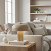 Sandro Scandinavian Table Lamp in Light Brown