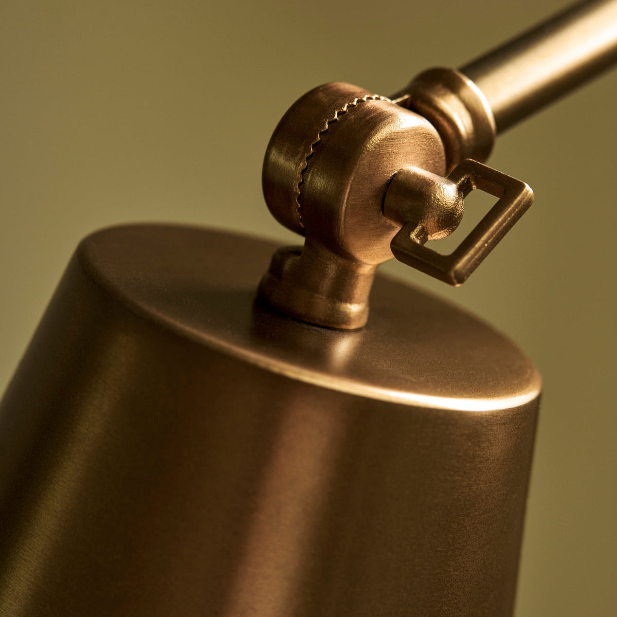 Winsley Iron Table Lamp With Marble Base In Antique Brass Finish