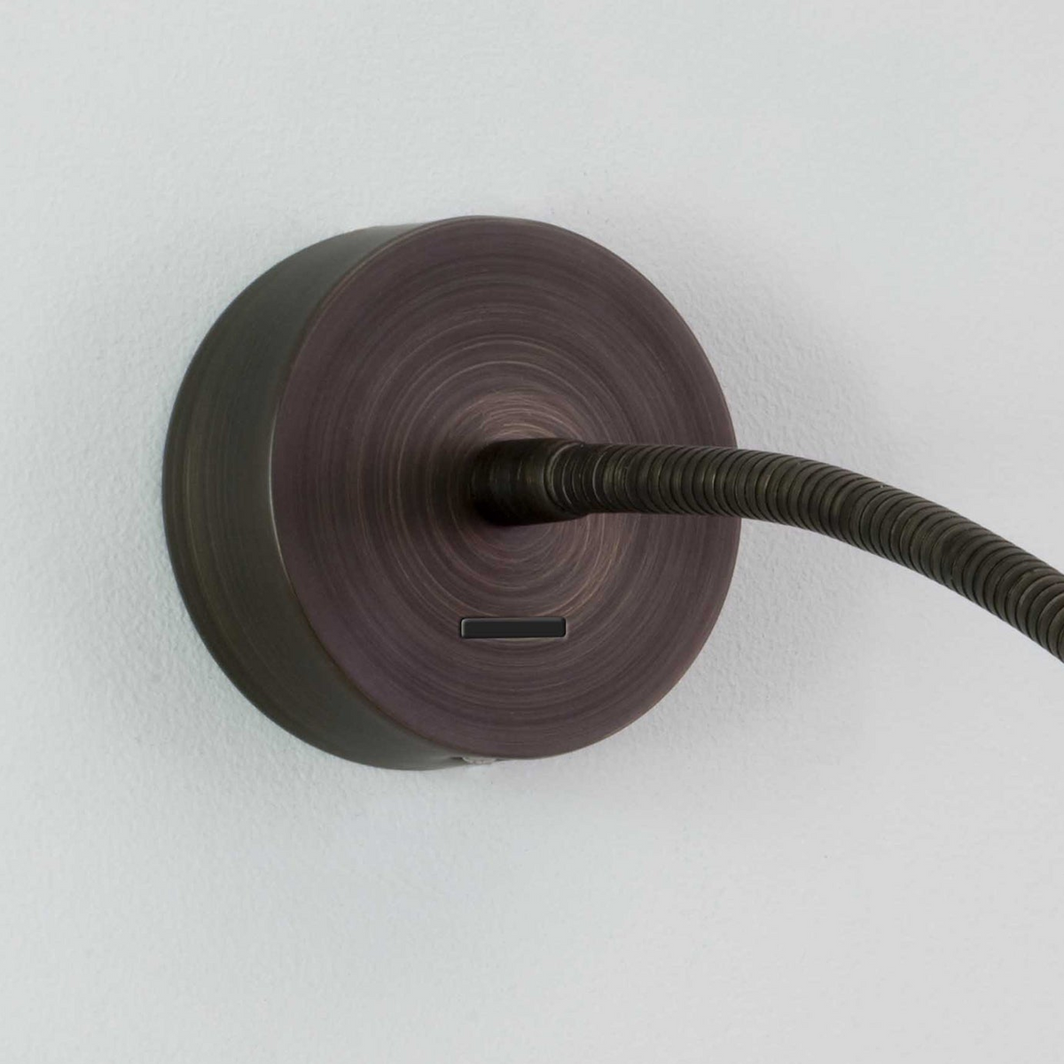 Fosso Switched LED Reading Wall Light in Bronze
