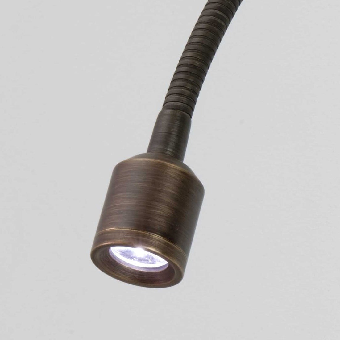 Fosso Switched LED Reading Wall Light in Bronze