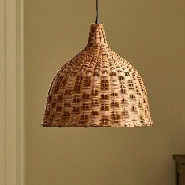 Mouldon Large Pendant in Rattan