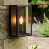 Sandford Outdoor Single Box Lantern In Antique Bronze