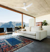 Portsea Ceiling Fan & 19w CCT LED Light in White