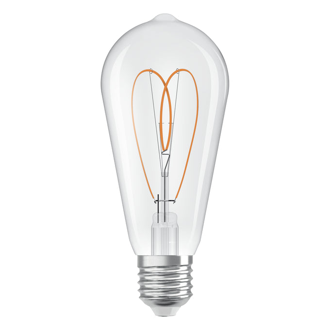 E27 Osram Rustic Warm White Pear Shaped LED 7.2W 2700K 806lm
