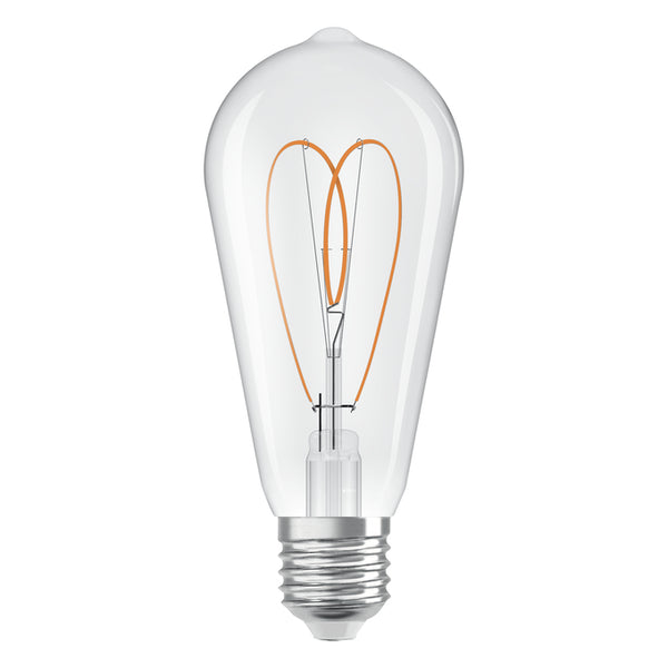 E27 Osram Rustic Warm White Pear Shaped LED 7.2W 2700K 806lm