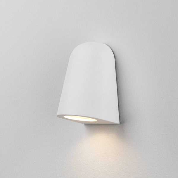 Mast IP65 Exterior Wall Light in Textured White
