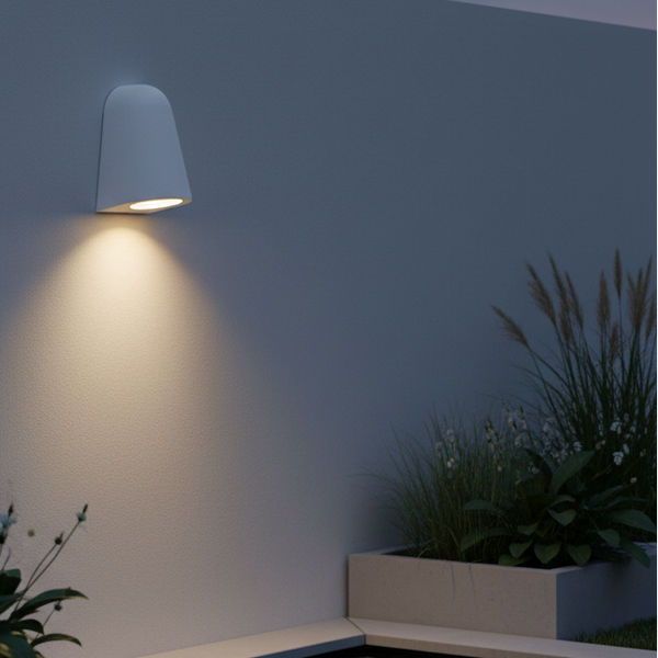 Mast IP65 Exterior Wall Light in Textured White