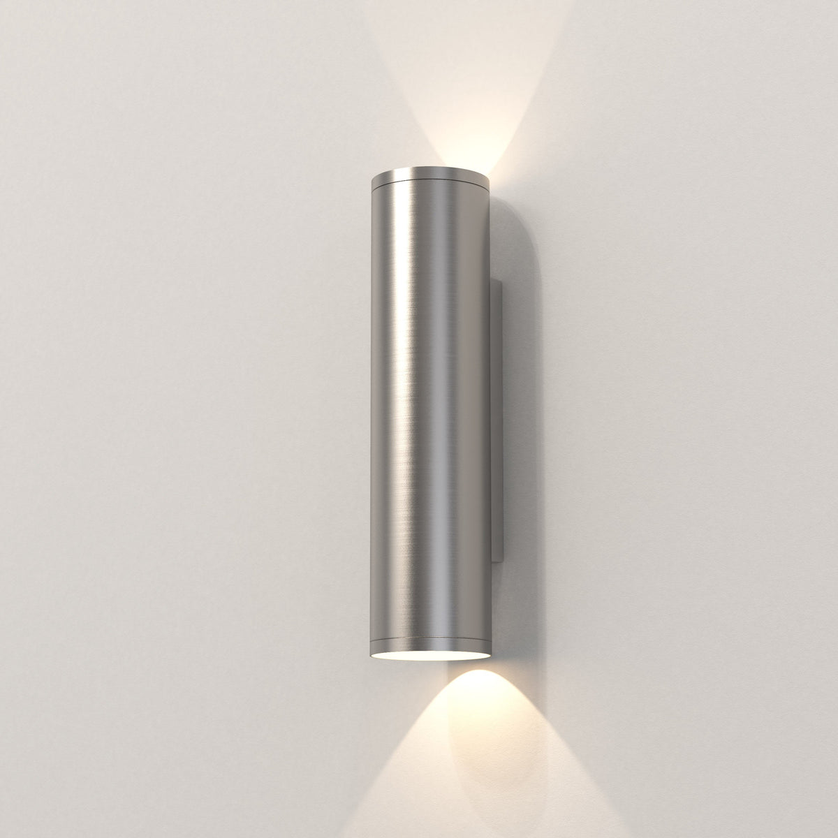 Ava 300 Coastal Up & Down Wall Light in Brushed Stainless Steel