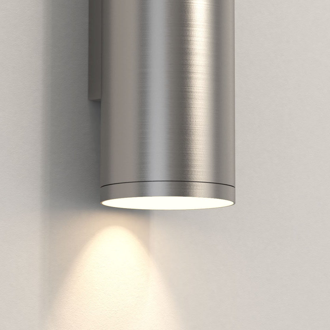 Ava 200 Coastal Wall Light in Brushed Stainless Steel