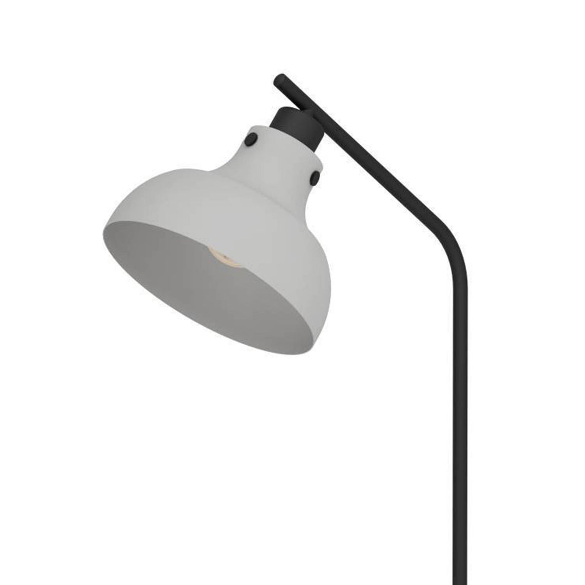 Matlock Floor Lamp in a Black and Pale Grey Finish