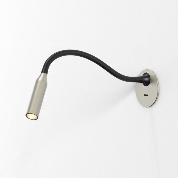 Lucca Recessed Switched LED Reading Light in Matt Nickel