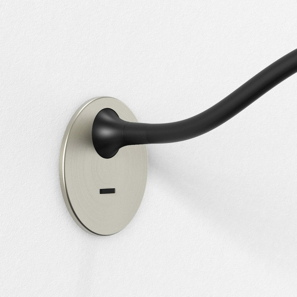Lucca Recessed Switched LED Reading Light in Matt Nickel