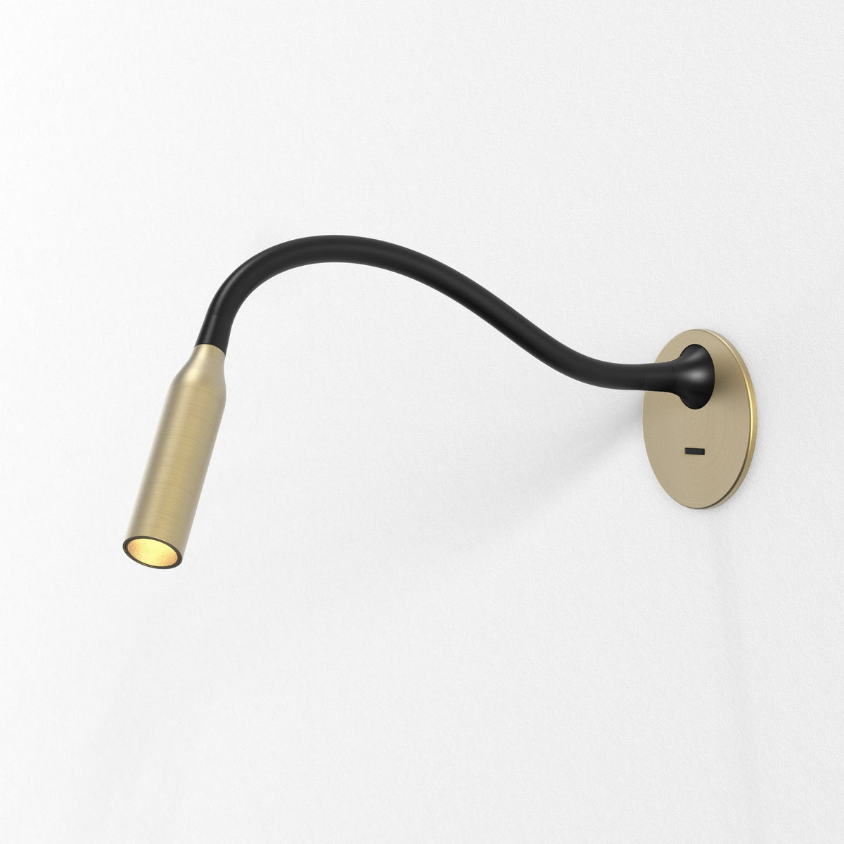 Lucca Recessed Switched LED Reading Light in Matt Gold