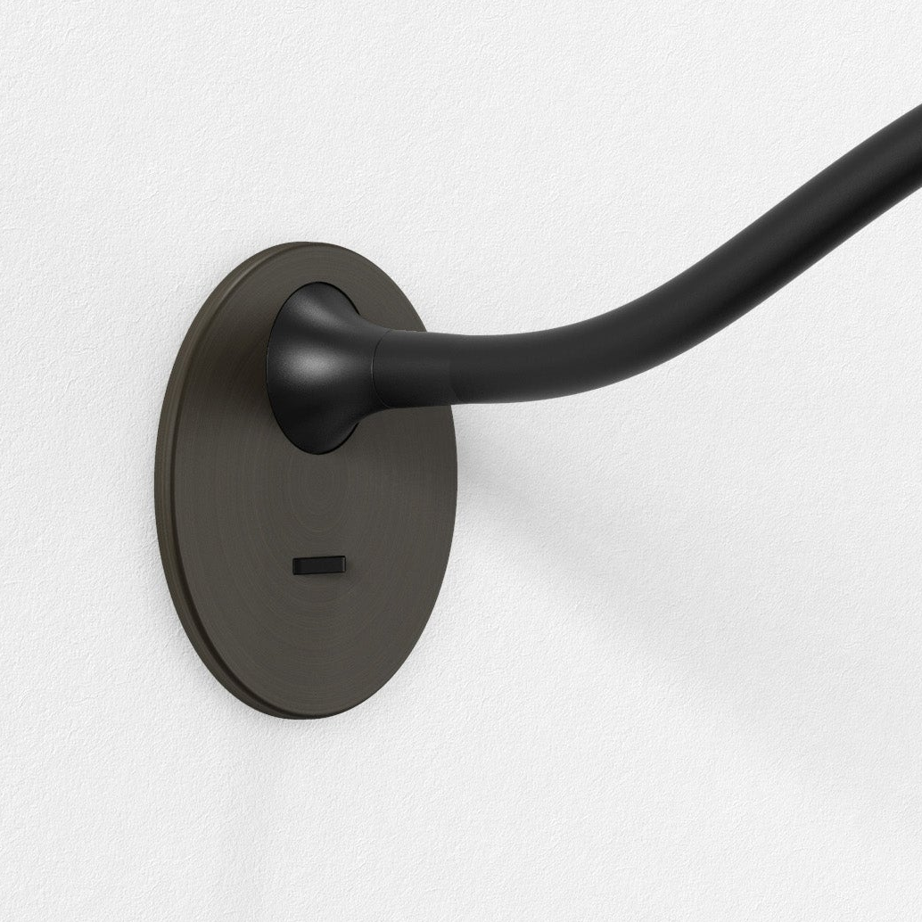 Lucca Recessed Switched LED Reading Light in Bronze
