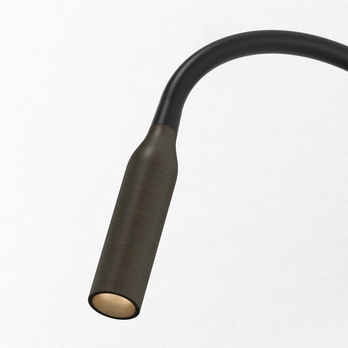 Lucca Recessed Switched LED Reading Light in Bronze