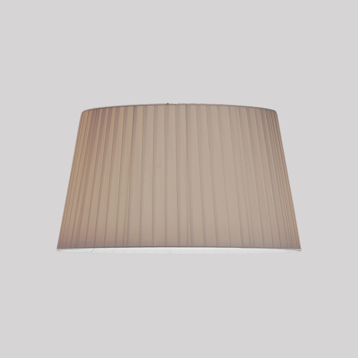Pendant in Bronze with Tapered Round 400 Pleated Shade in Putty