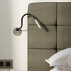 Lucca Recessed Switched LED Reading Light in Matt Nickel