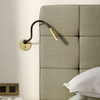 Lucca Recessed Switched LED Reading Light in Matt Gold