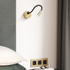 Lucca Surface Switched LED Reading Light in Matt Gold